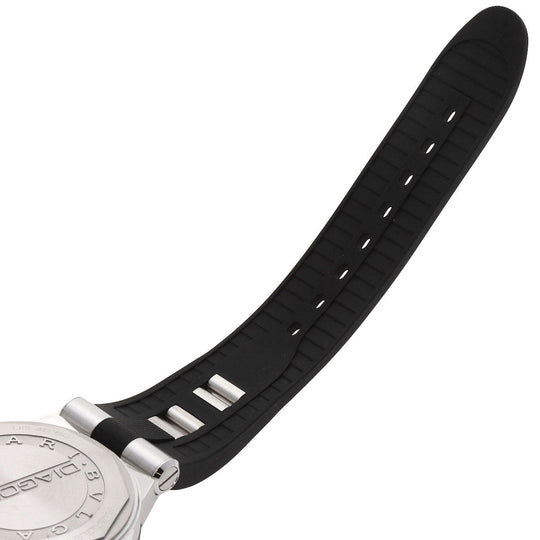 BVLGARI Watches Mechanical Automatic DG42SC Stainless Steel, Rubber, Ceramic Silver Diagono ceramic black dial mens Used Authentic