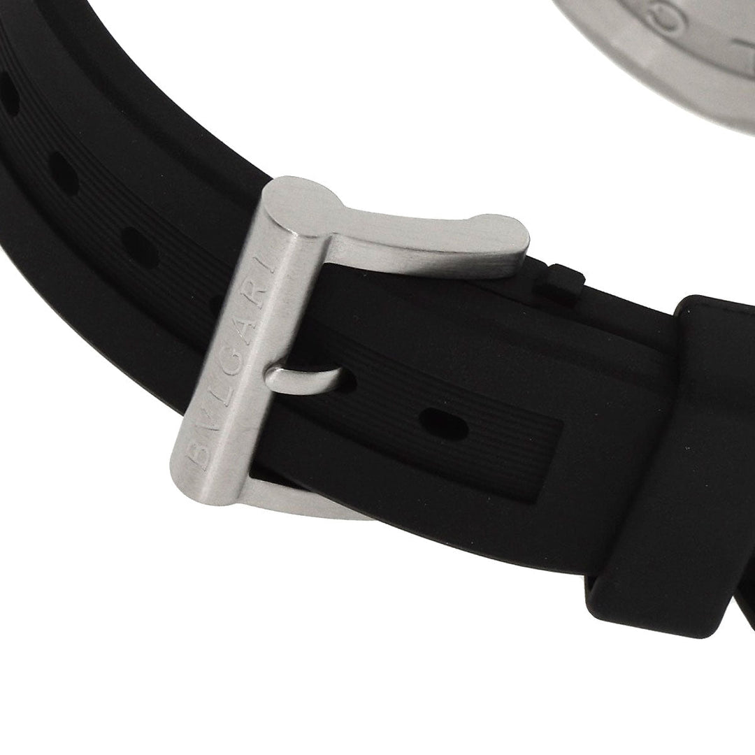 BVLGARI Watches Mechanical Automatic DG42SC Stainless Steel, Rubber, Ceramic Silver Diagono ceramic black dial mens Used Authentic