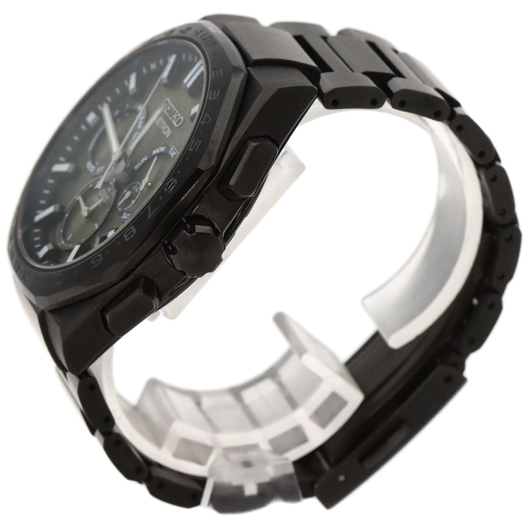 SEIKO Watches Solar Powered SBX19 Titanium, Titanium black Astron Resident Evil Death Island Chris's model black dial mens Used Authentic