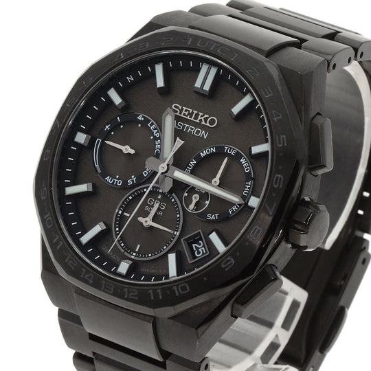 SEIKO Watches Solar Powered SBX19 Titanium, Titanium black Astron Resident Evil Death Island Chris's model black dial mens Used Authentic