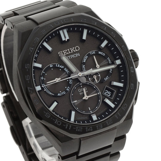 SEIKO Watches Solar Powered SBX19 Titanium, Titanium black Astron Resident Evil Death Island Chris's model black dial mens Used Authentic