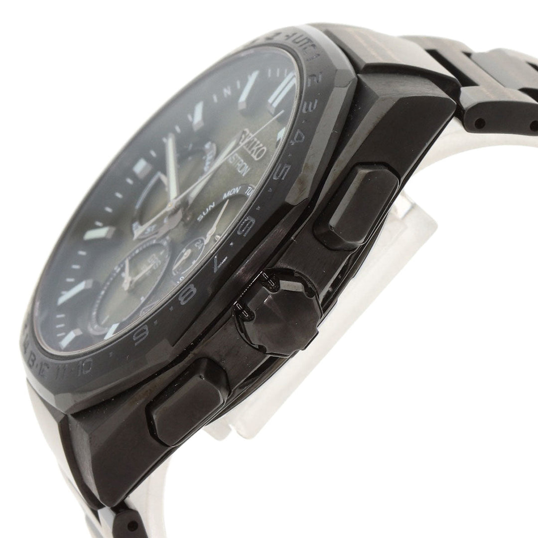 SEIKO Watches Solar Powered SBX19 Titanium, Titanium black Astron Resident Evil Death Island Chris's model black dial mens Used Authentic