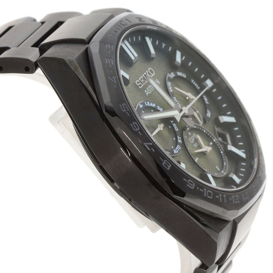 SEIKO Watches Solar Powered SBX19 Titanium, Titanium black Astron Resident Evil Death Island Chris's model black dial mens Used Authentic