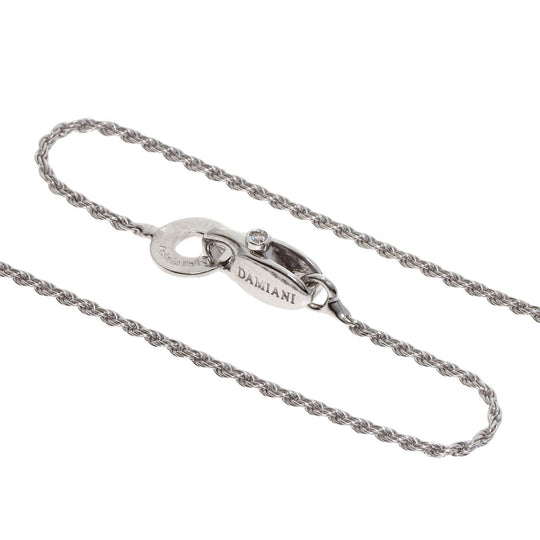 Damiani Necklace K18WG Silver Belle Epoque S Diamond Ruby Women Used Authentic