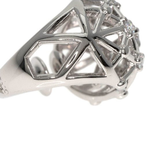 TASAKI Earring PT900 Silver diamond Women Used Authentic