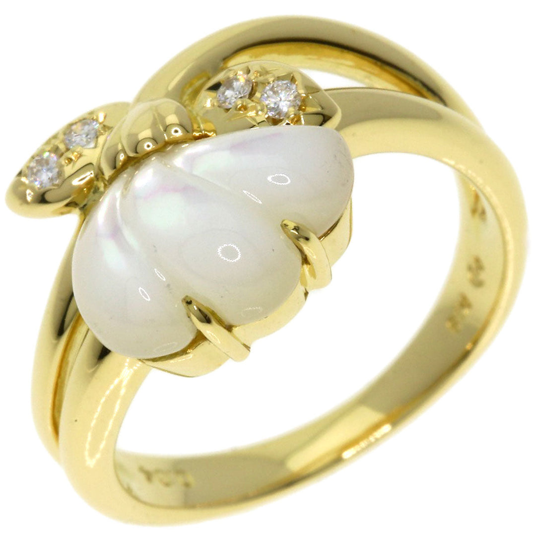 TASAKI Ring 18K Yellow Gold gold White Shell Diamond