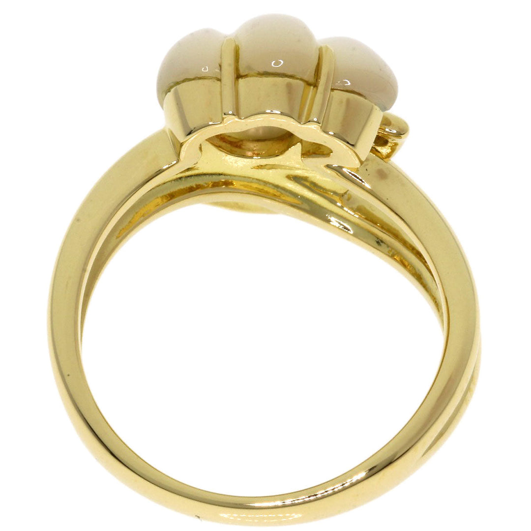 TASAKI Ring 18K Yellow Gold gold White Shell Diamond