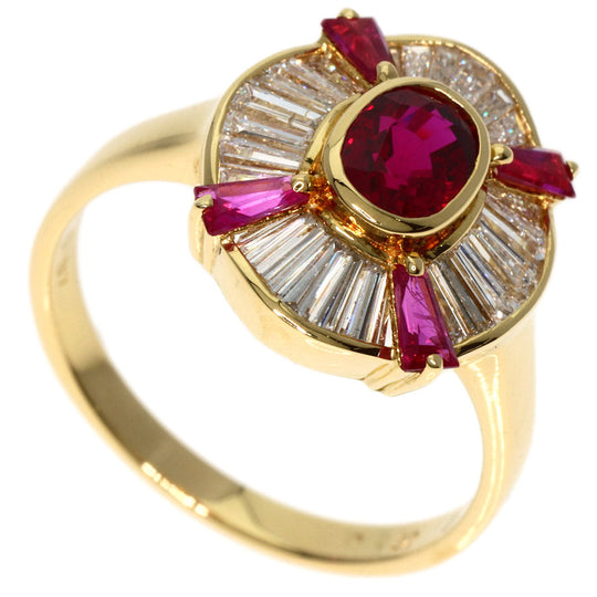 TASAKI Ring 18K Yellow Gold gold Ruby diamond Women Used Authentic