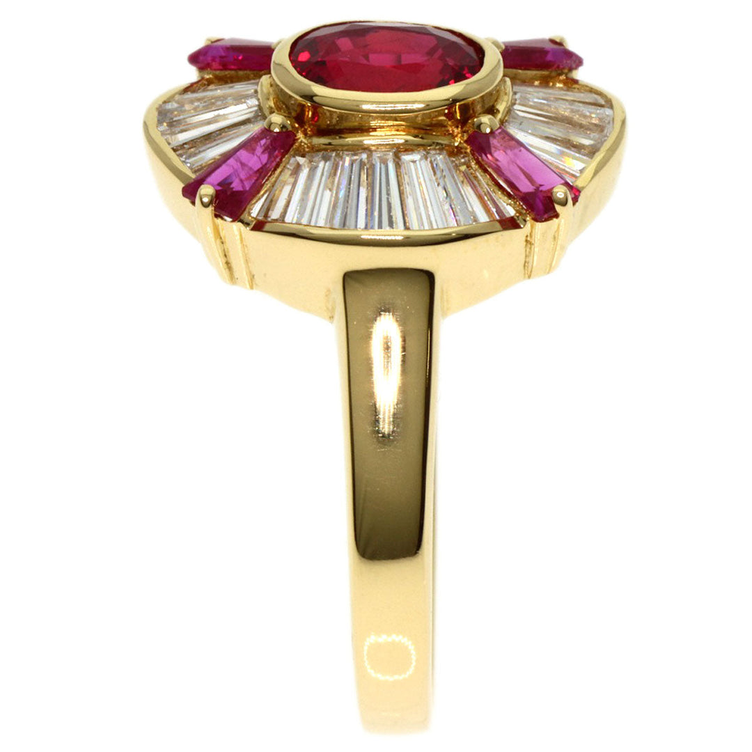 TASAKI Ring 18K Yellow Gold gold Ruby diamond Women Used Authentic