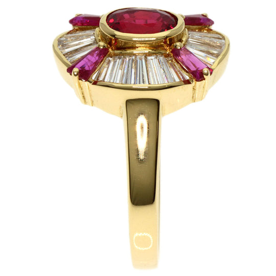 TASAKI Ring 18K Yellow Gold gold Ruby diamond Women Used Authentic