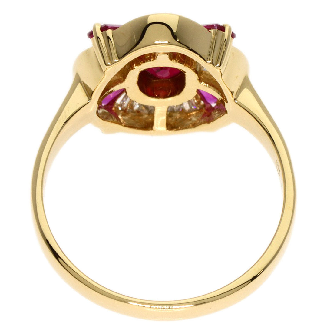 TASAKI Ring 18K Yellow Gold gold Ruby diamond Women Used Authentic