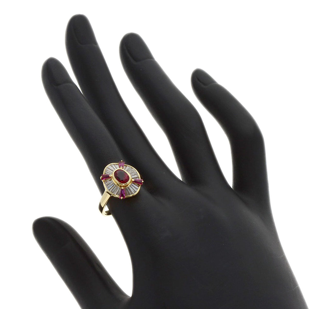 TASAKI Ring 18K Yellow Gold gold Ruby diamond Women Used Authentic
