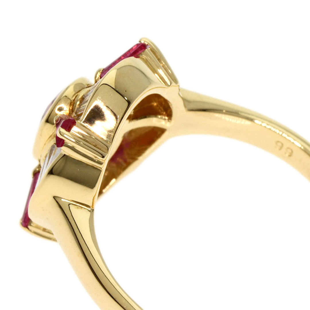 TASAKI Ring 18K Yellow Gold gold Ruby diamond Women Used Authentic