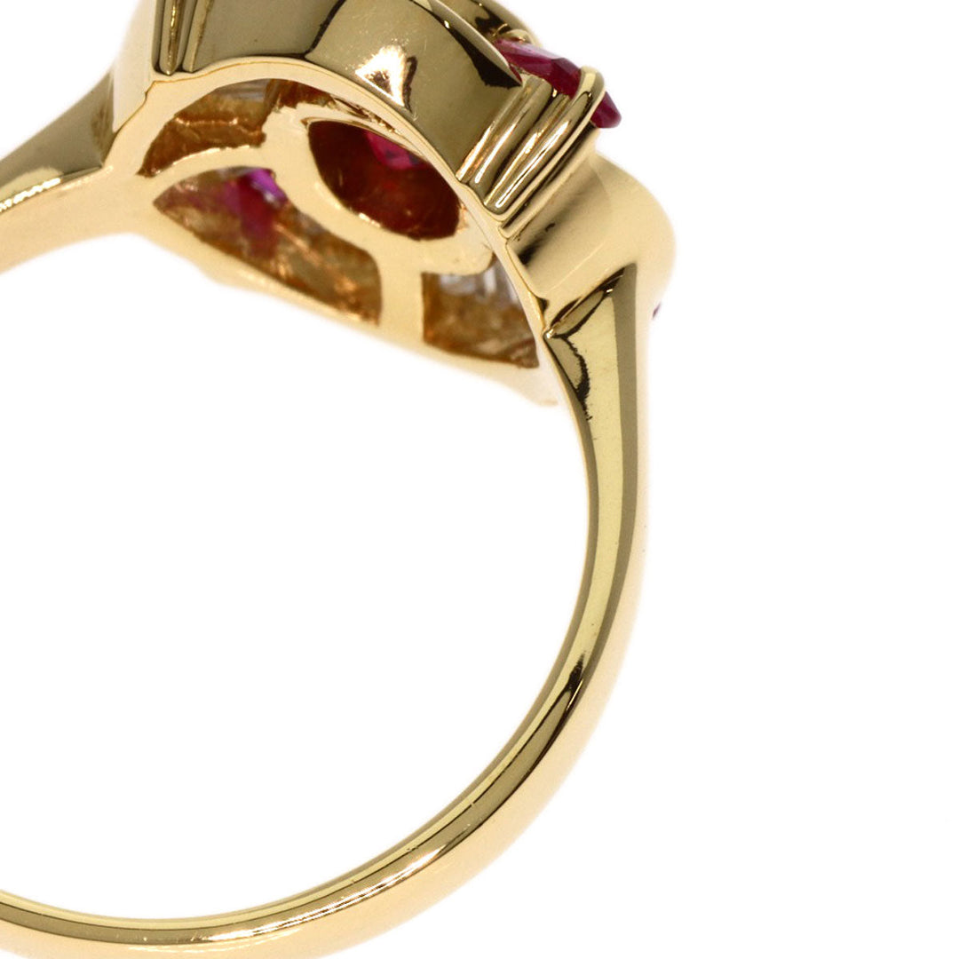 TASAKI Ring 18K Yellow Gold gold Ruby diamond Women Used Authentic
