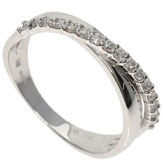 Ponte Vecchio Ring K18WG Silver diamond