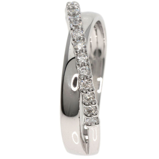 Ponte Vecchio Ring K18WG Silver diamond