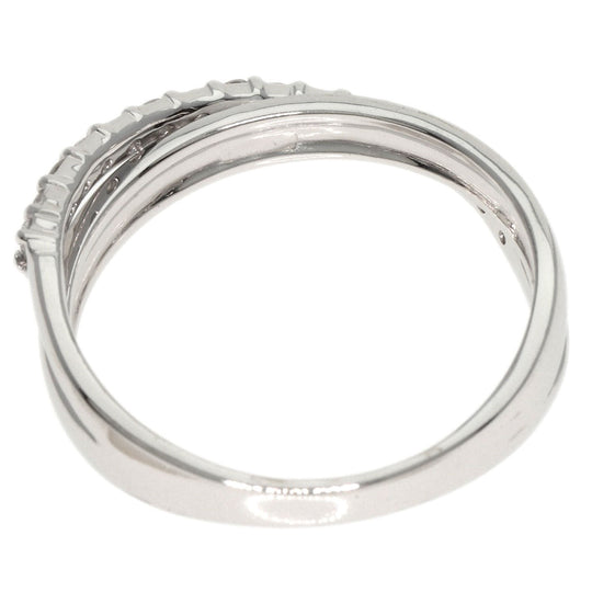 Ponte Vecchio Ring K18WG Silver diamond