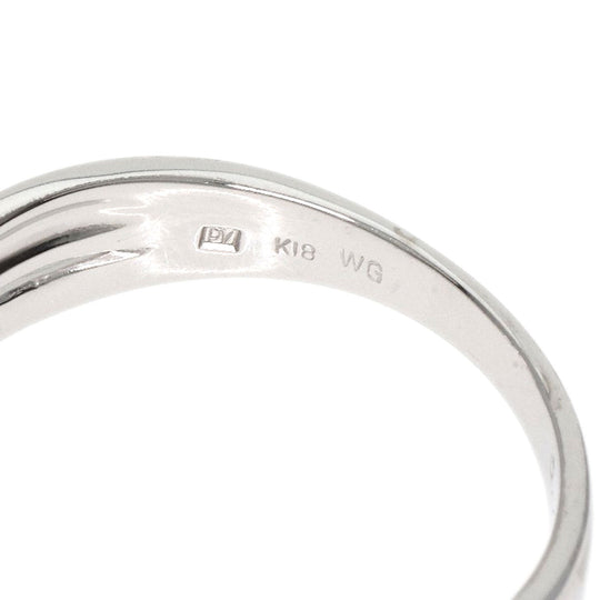Ponte Vecchio Ring K18WG Silver diamond