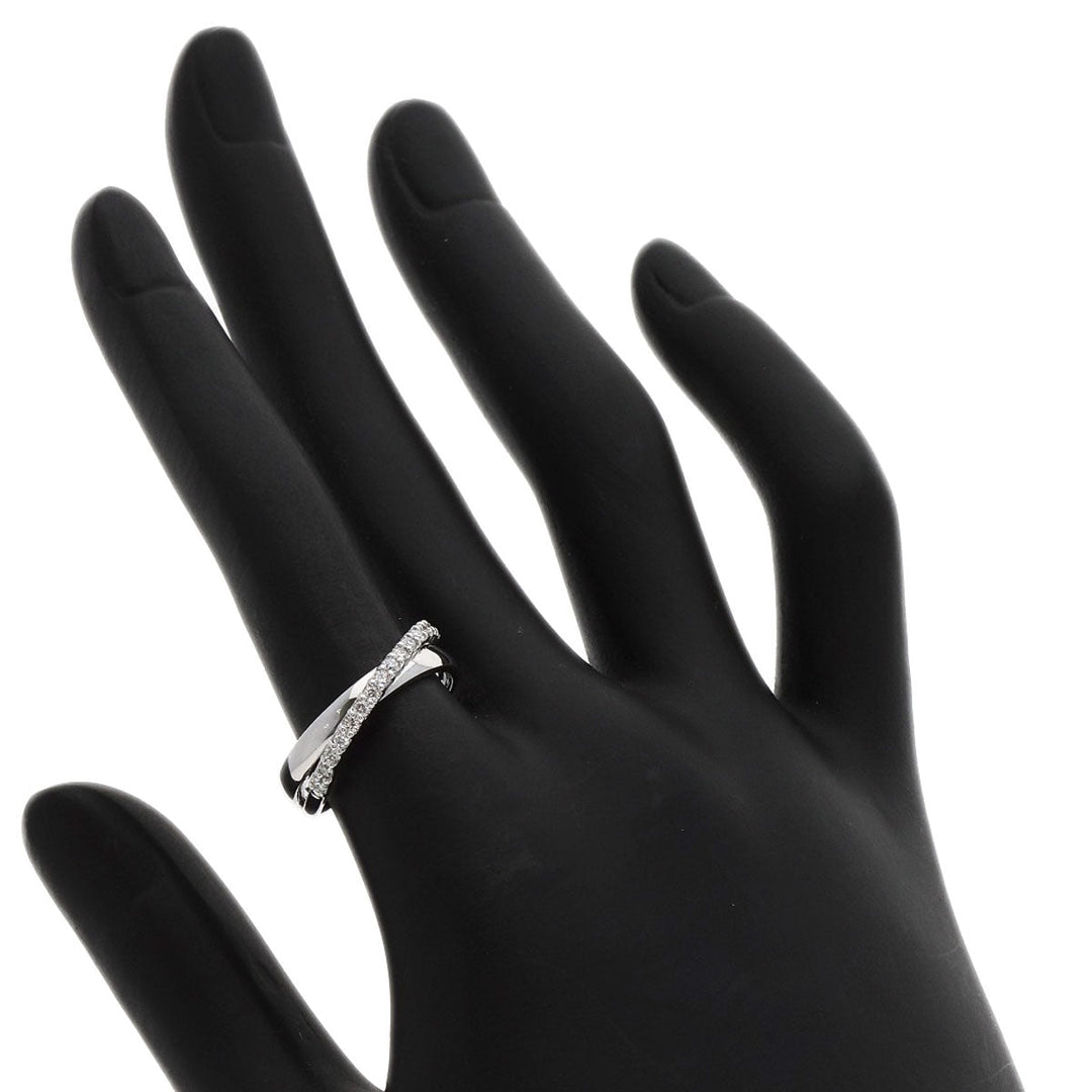 Ponte Vecchio Ring K18WG Silver diamond