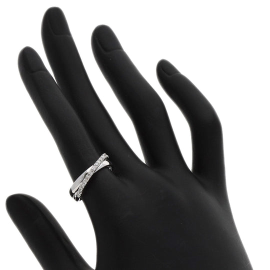 Ponte Vecchio Ring K18WG Silver diamond