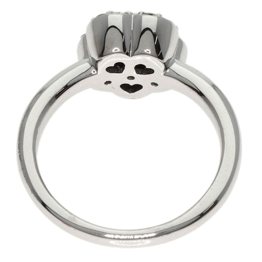 Ponte Vecchio Ring K18WG Silver Flower Diamond