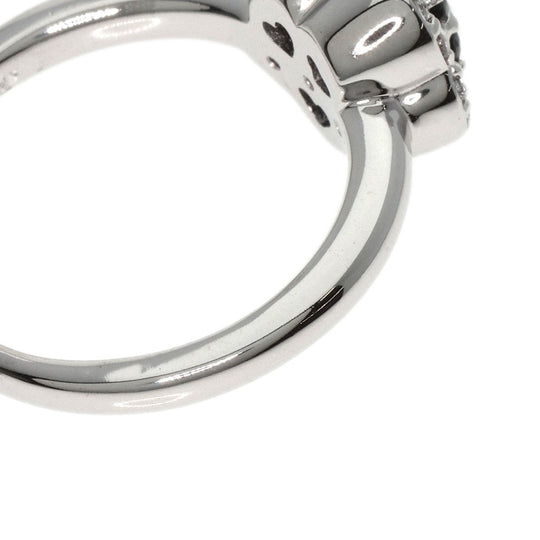 Ponte Vecchio Ring K18WG Silver Flower Diamond