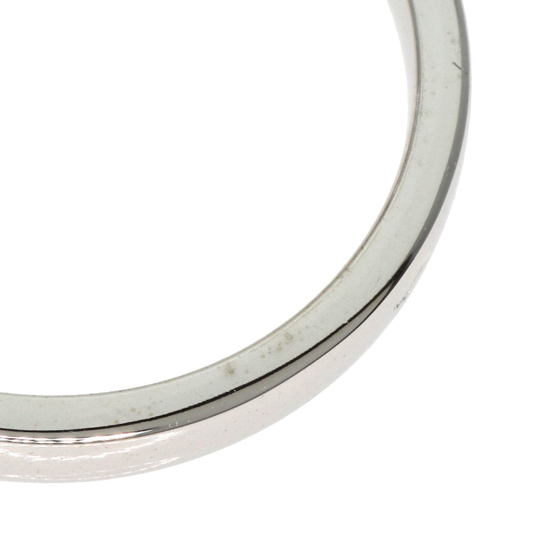 Chaumet Ring K18WG Silver Class One Cruise Diamond Moonstone #52 Women Used Authentic