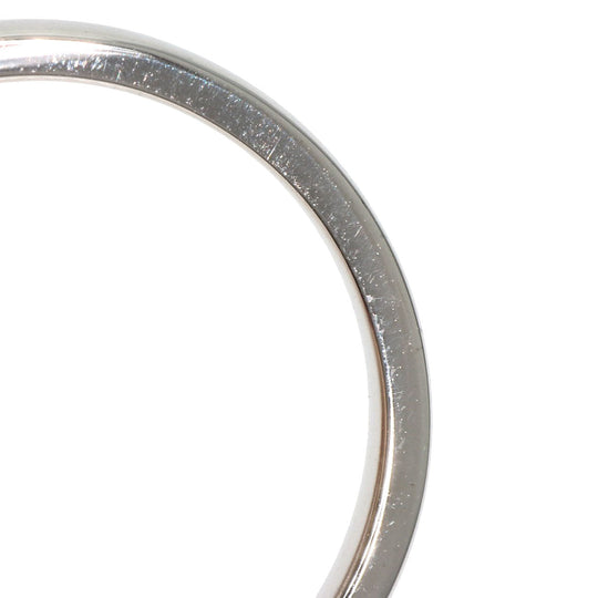 Chaumet Ring K18WG Silver Class One Cruise Diamond Moonstone #52 Women Used Authentic