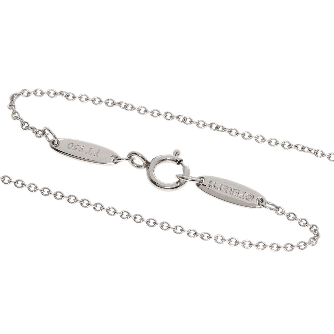 TIFFANY&Co. Necklace PT950 Silver By the yard diamond