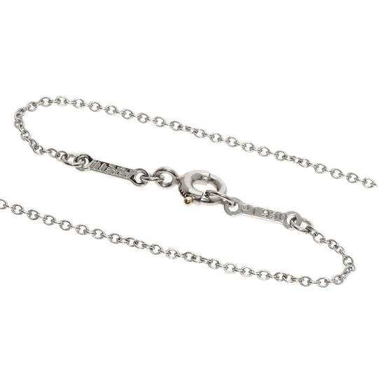TIFFANY&Co. Necklace PT950 Silver By the yard diamond Women Used Authentic