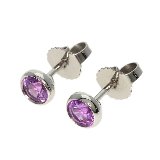 TIFFANY&Co. Pierce PT950 Silver ByTheYard Pink Sapphire