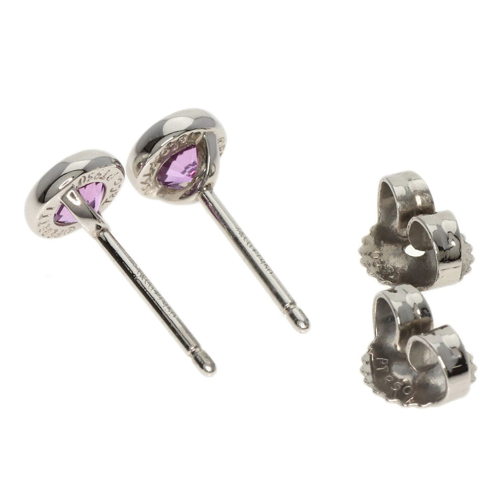 TIFFANY&Co. Pierce PT950 Silver ByTheYard Pink Sapphire