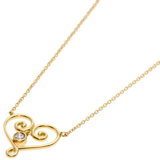 TIFFANY&Co. Necklace 18K Yellow Gold gold Venezia Goldoni Heart 1P Diamond