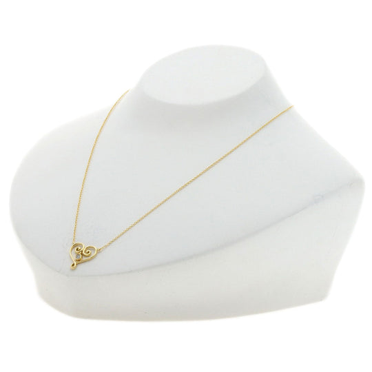 TIFFANY&Co. Necklace 18K Yellow Gold gold Venezia Goldoni Heart 1P Diamond