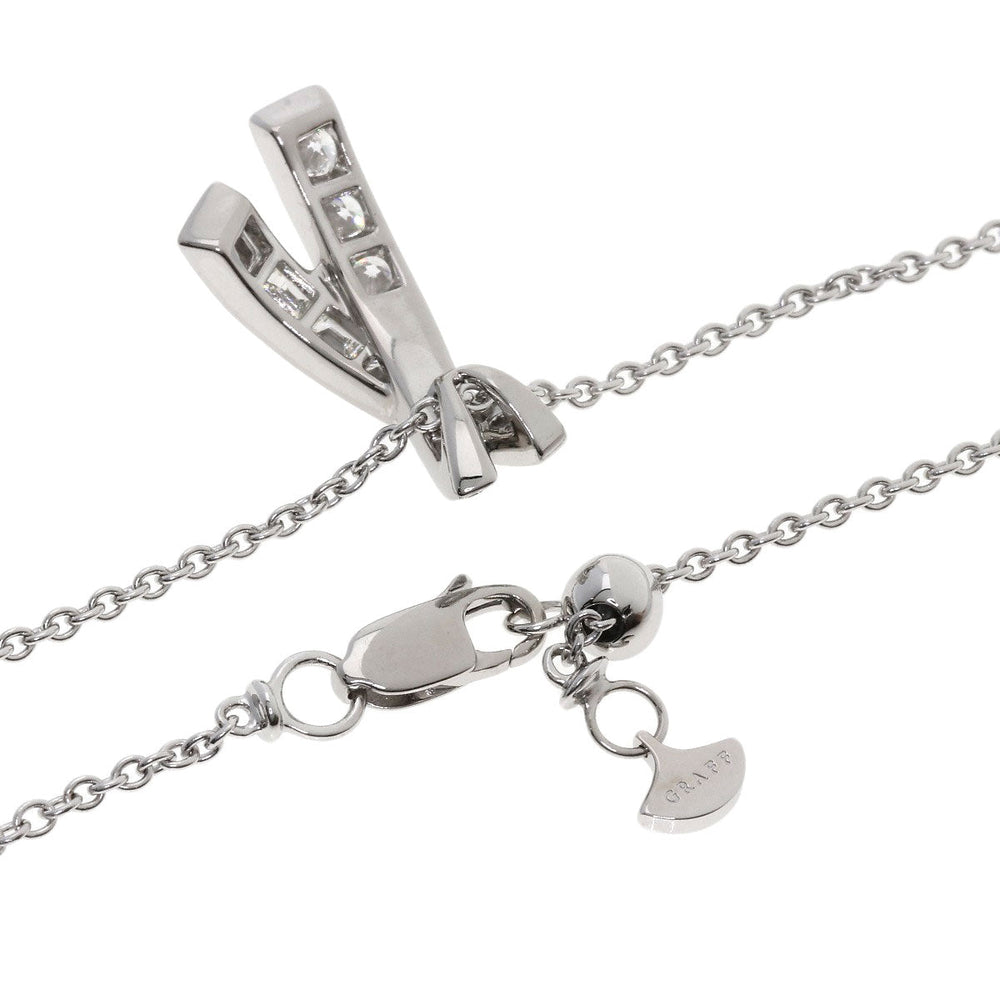 GRAFF Necklace K18WG Silver Kiss Diamond