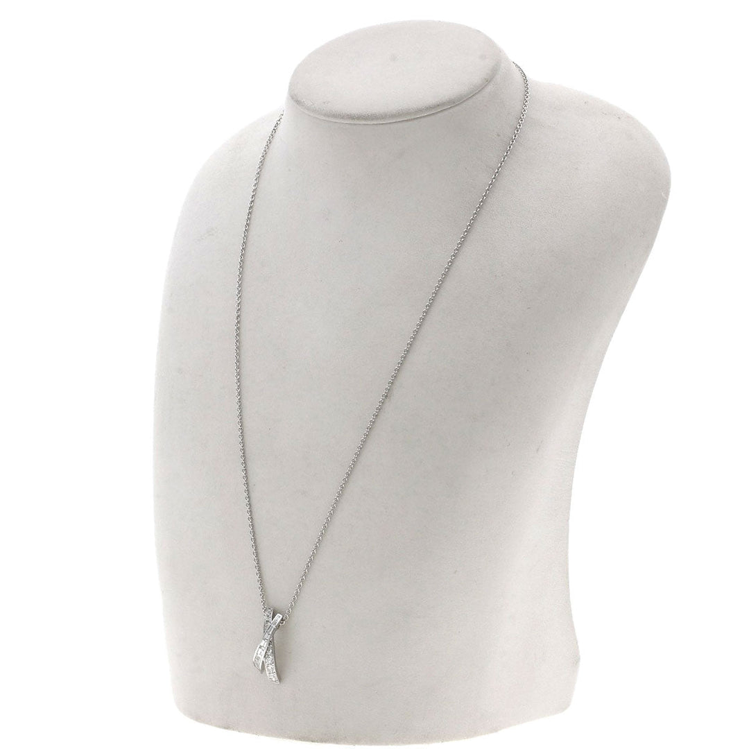 GRAFF Necklace K18WG Silver Kiss Diamond
