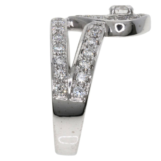 Chaumet Ring K18WG Silver Josephine Tiara Diamond #51