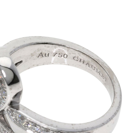 Chaumet Ring K18WG Silver Josephine Tiara Diamond #51