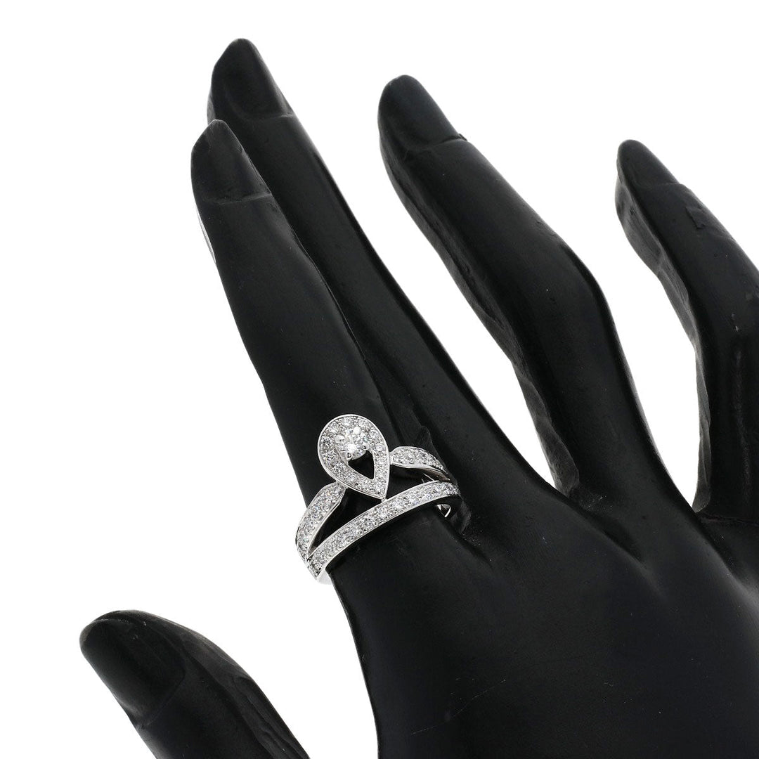 Chaumet Ring K18WG Silver Josephine Tiara Diamond #51