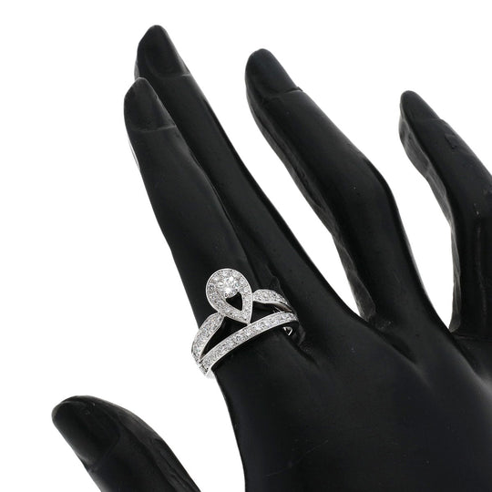 Chaumet Ring K18WG Silver Josephine Tiara Diamond #51