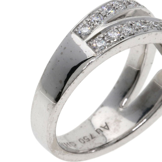 Chaumet Ring K18WG Silver Josephine Tiara Diamond #51