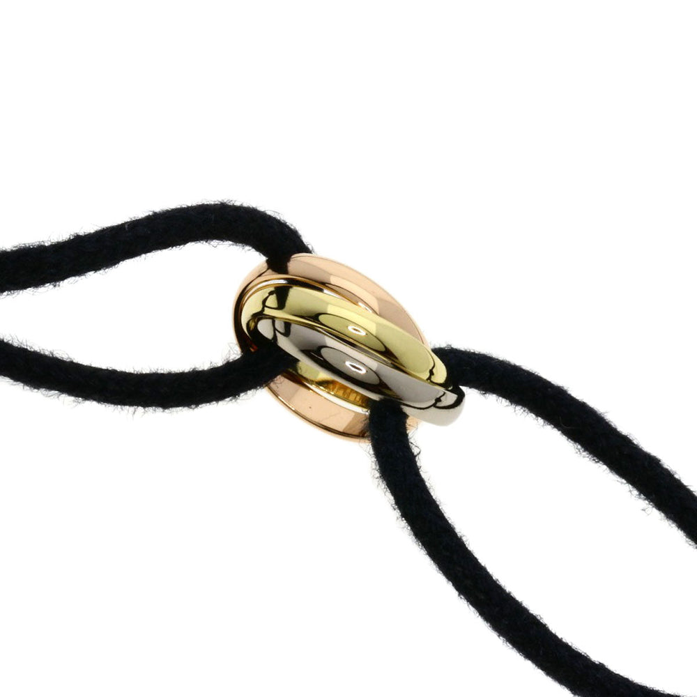 CARTIER bracelet 18K Yellow Gold gold Trinity Cord with 2 spare cords
