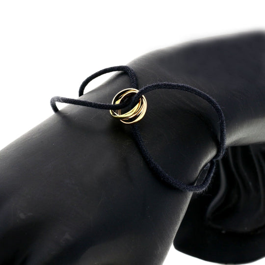 CARTIER bracelet 18K Yellow Gold gold Trinity Cord with 2 spare cords