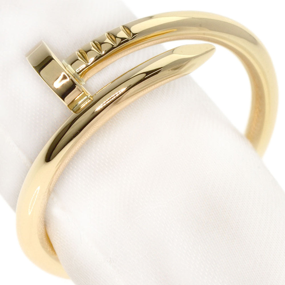 CARTIER Ring 18K Yellow Gold gold Juste Uncre #72 mens Used Authentic