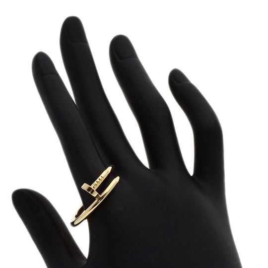 CARTIER Ring 18K Yellow Gold gold Juste Uncre #72 mens Used Authentic