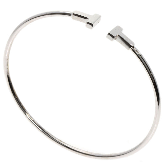 TIFFANY&Co. bracelet K18WG Silver T wire Women Used Authentic