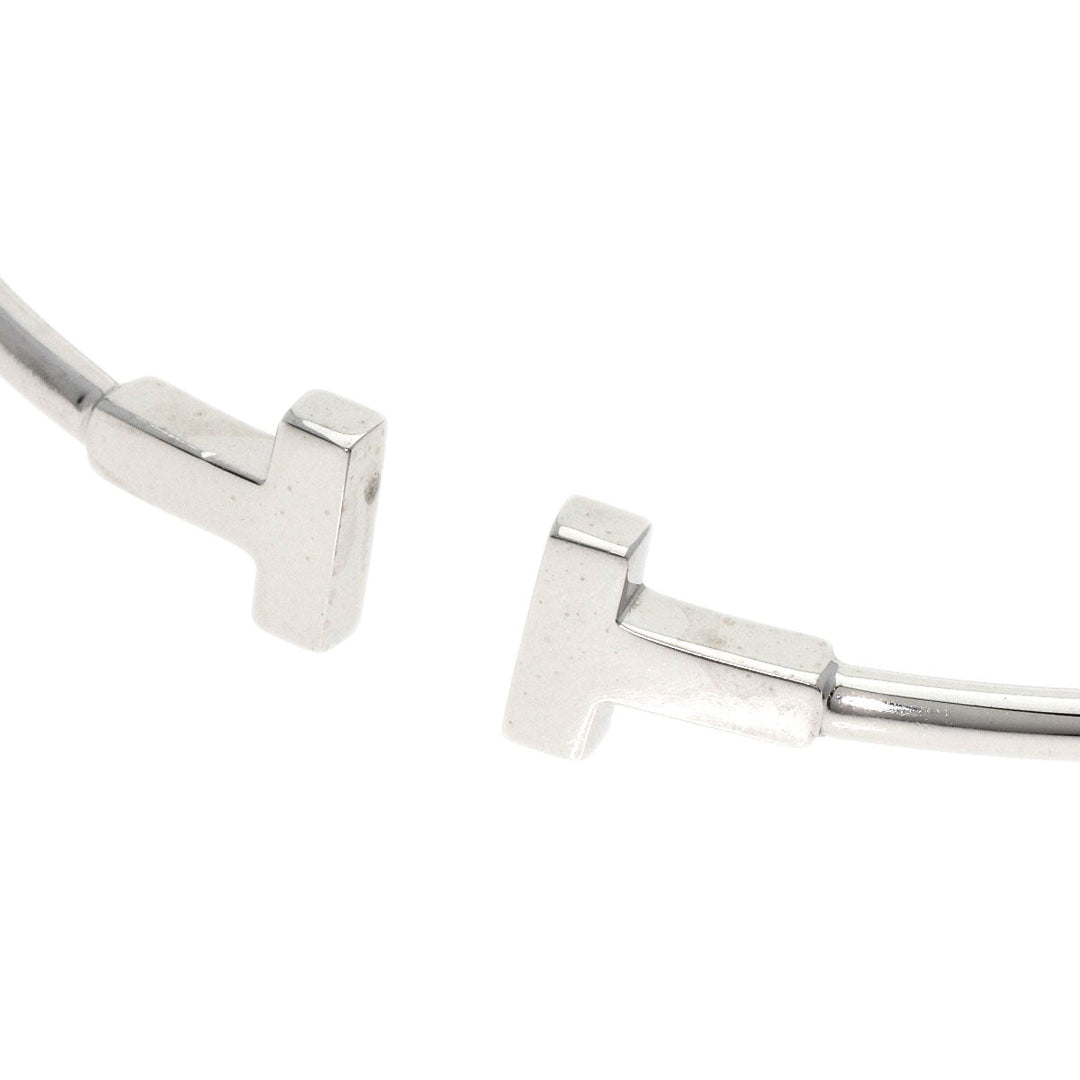 TIFFANY&Co. bracelet K18WG Silver T wire Women Used Authentic