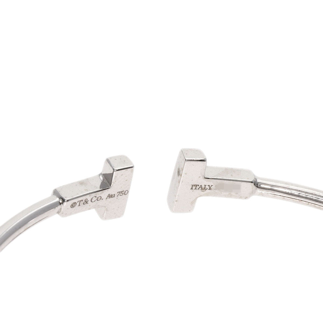 TIFFANY&Co. bracelet K18WG Silver T wire Women Used Authentic