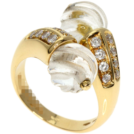 Boucheron Ring 18K Yellow Gold gold Rock crystal diamond