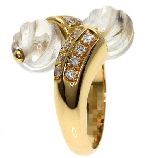 Boucheron Ring 18K Yellow Gold gold Rock crystal diamond